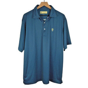 Donald Ross Golf Polo Shirt Mens Large Blue Green Preppy Vacation Resort Active
